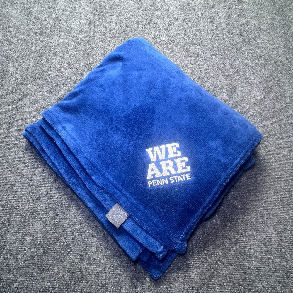 Penn State Nittany Lions We Are Fleece Throw Blanket Blue HitWear 44x60 Cozy